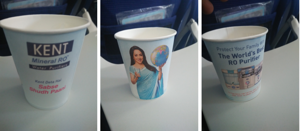 paper cups india marketing inside flight