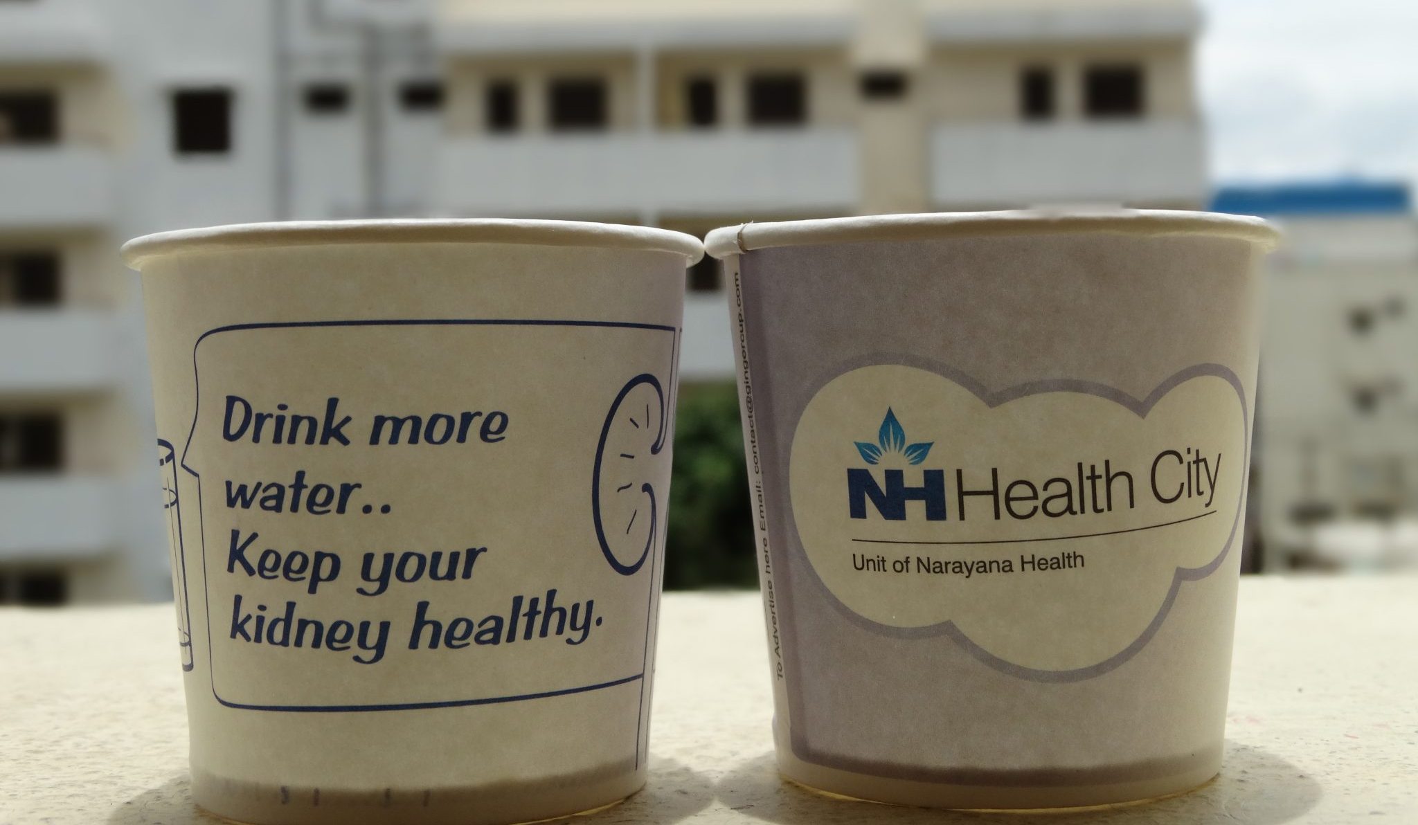 Healthcare and Hospital Marketing-Creative Paper Cup Ads-Gingercup