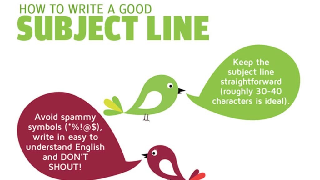 suject line