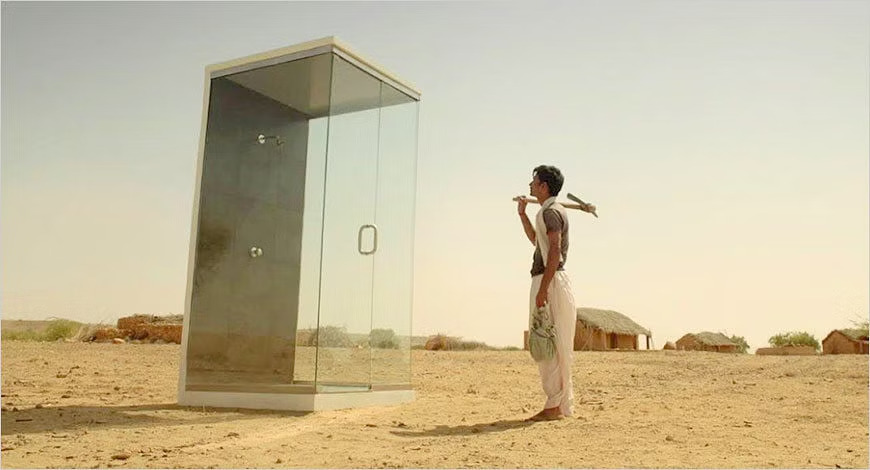 The image shows HUL's effort for saving water.