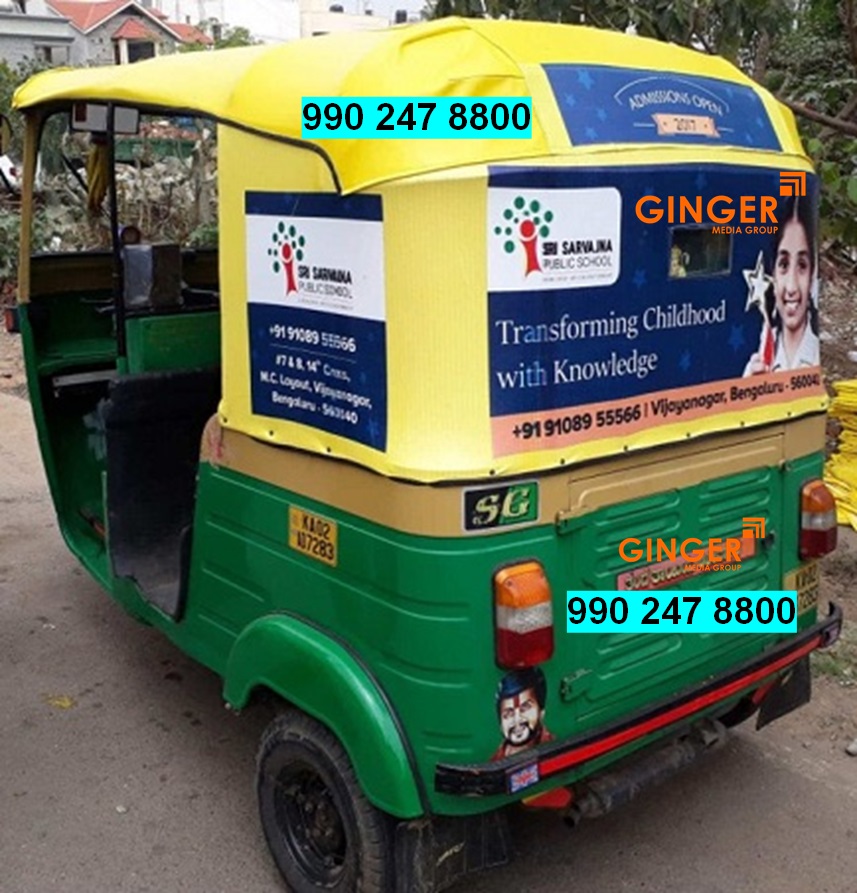Auto Rickshaw Advertising/Branding in Bangalore