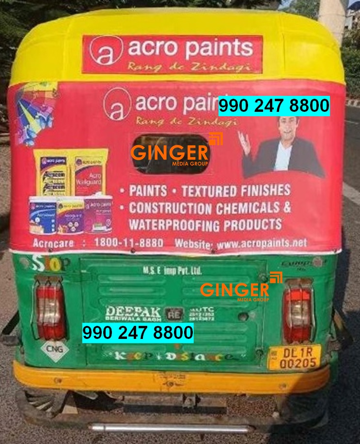 Auto Rickshaw advertising in Gurgaon/Gurugram