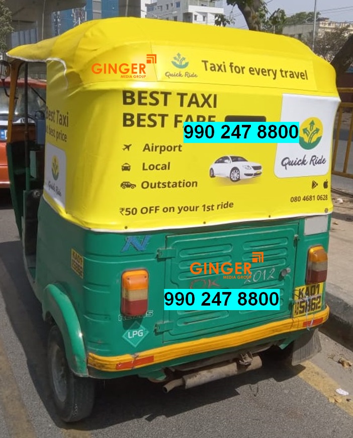 Auto Rickshaw Advertising/Branding in Bangalore
