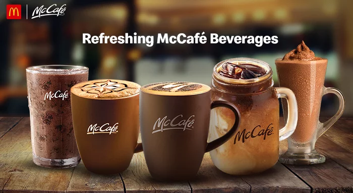 Picture showing marketing campaign of McDonald’s “McCafe”. 