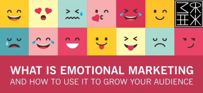 This image portrays emotional marketing and its various emotions