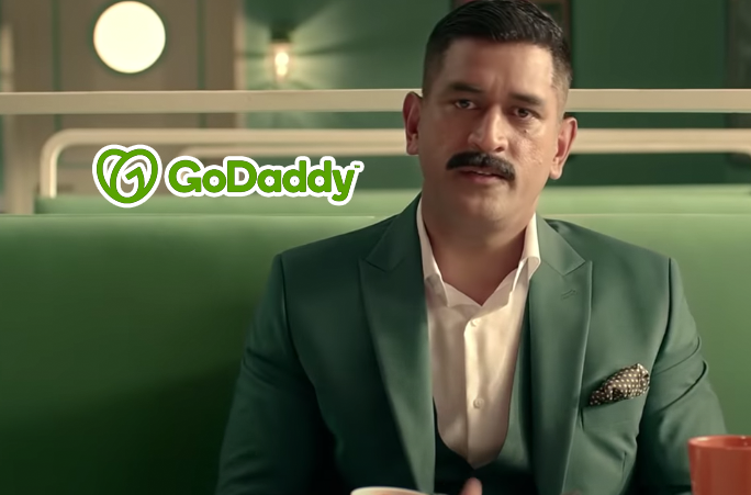  MS Dhoni promoting GoDaddy advertising