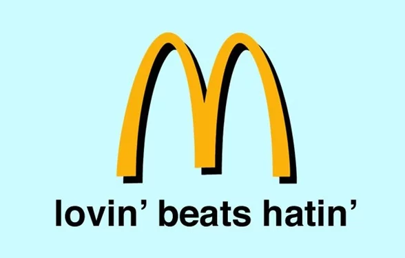 Picture showing a marketing campaign of McDonald's.