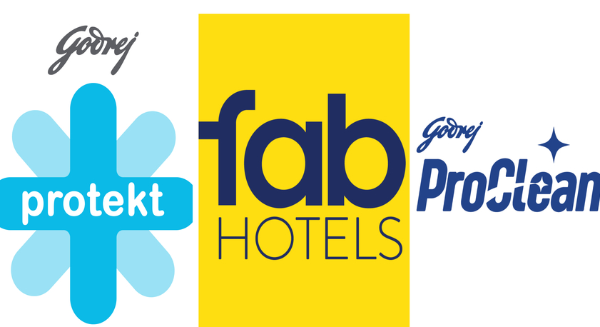 The image of marketing strategy of electronic brands via Godrej and other brands' logos.