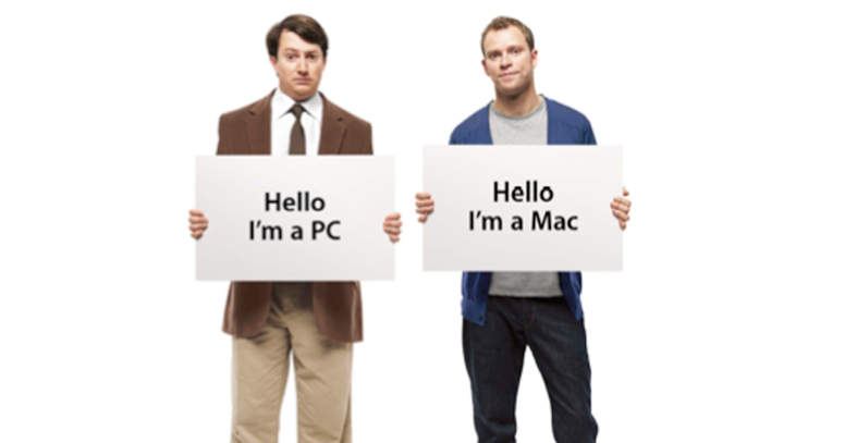 A picture showing offline marketing via two men holding posters.