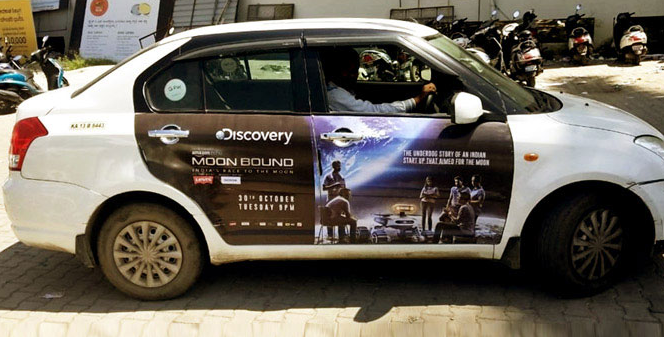 A picture showing cab branding