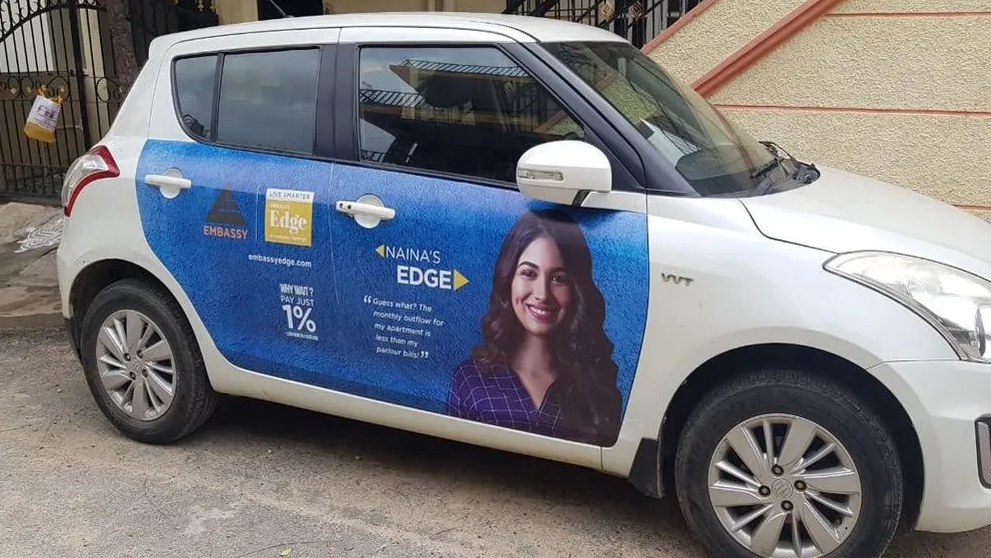 A picture showing cab branding