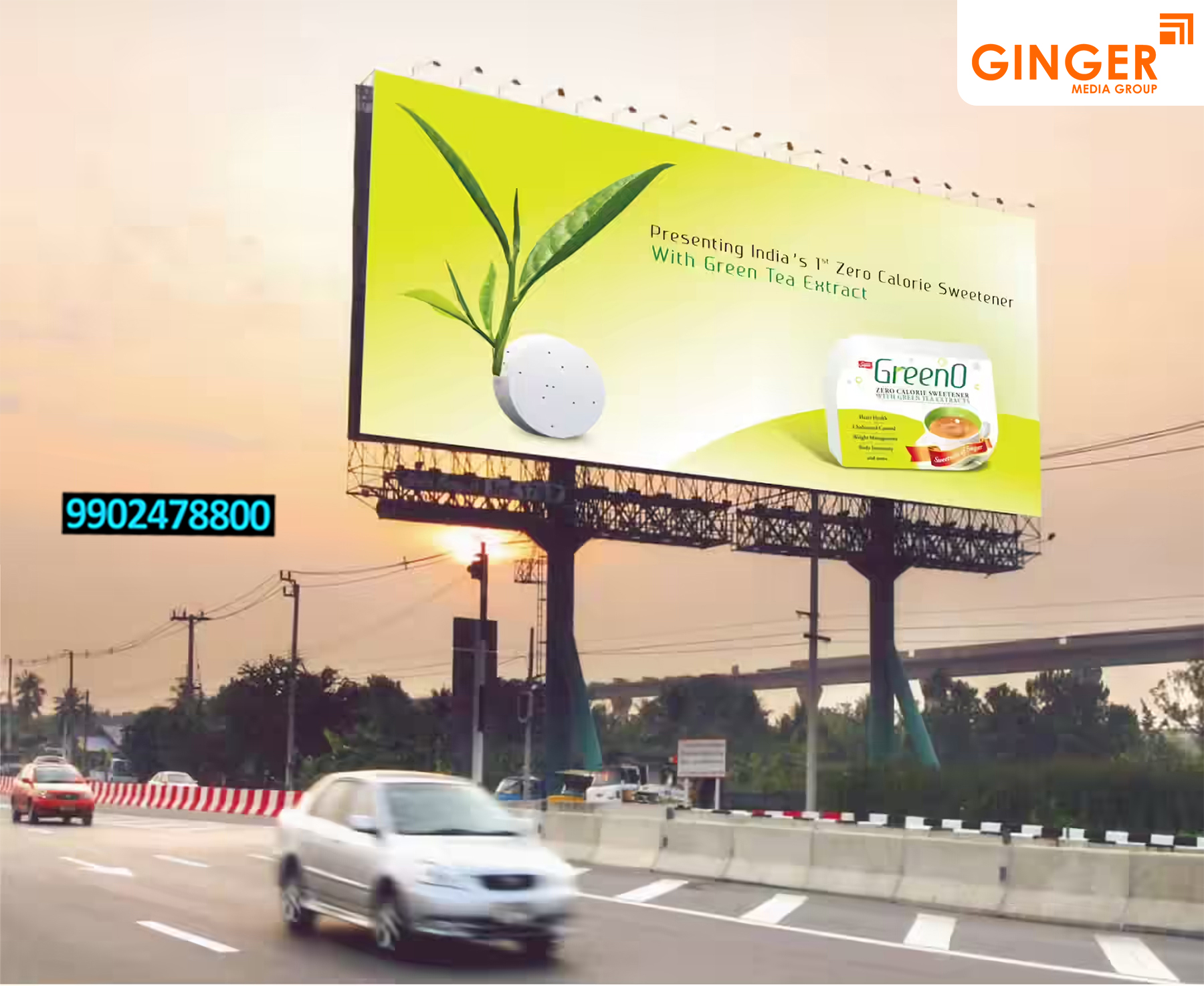 Billboard Advertising in PAN India for Greeno Tea