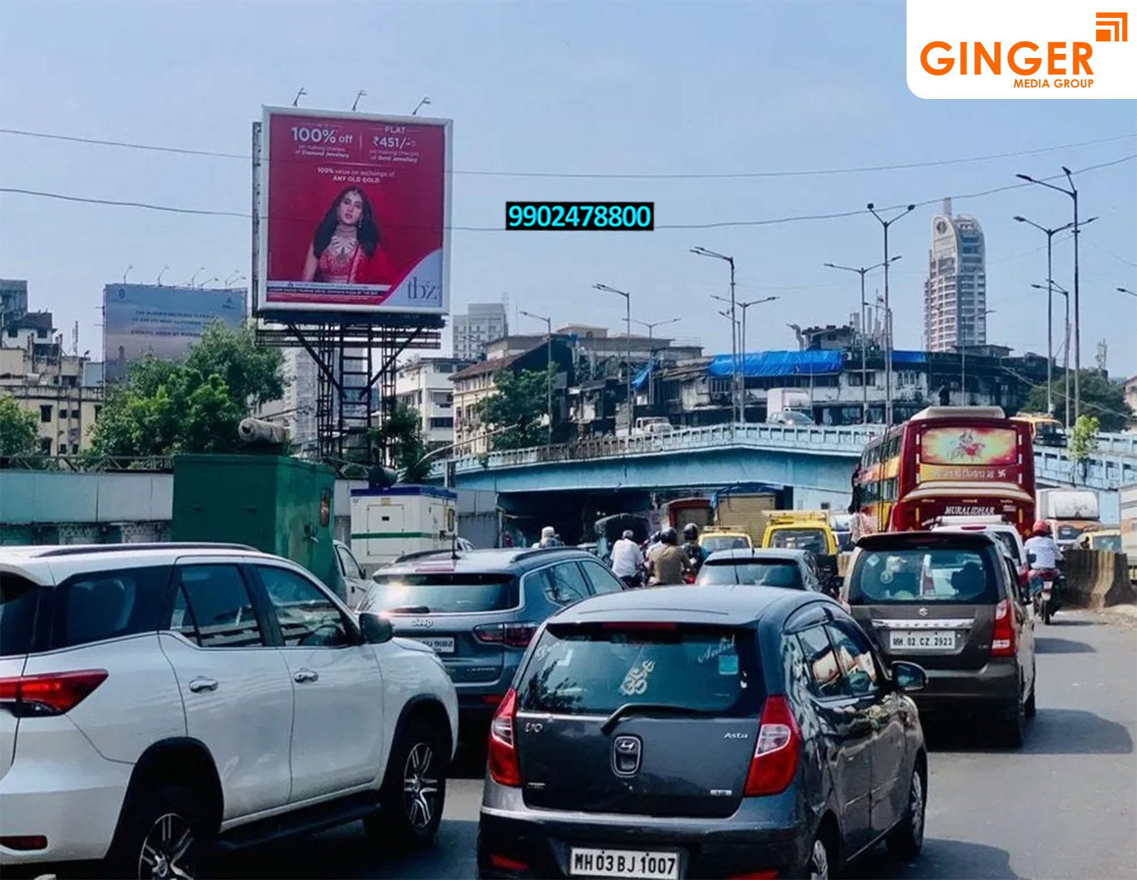 Billboard Advertising in PAN India for tbz brand
