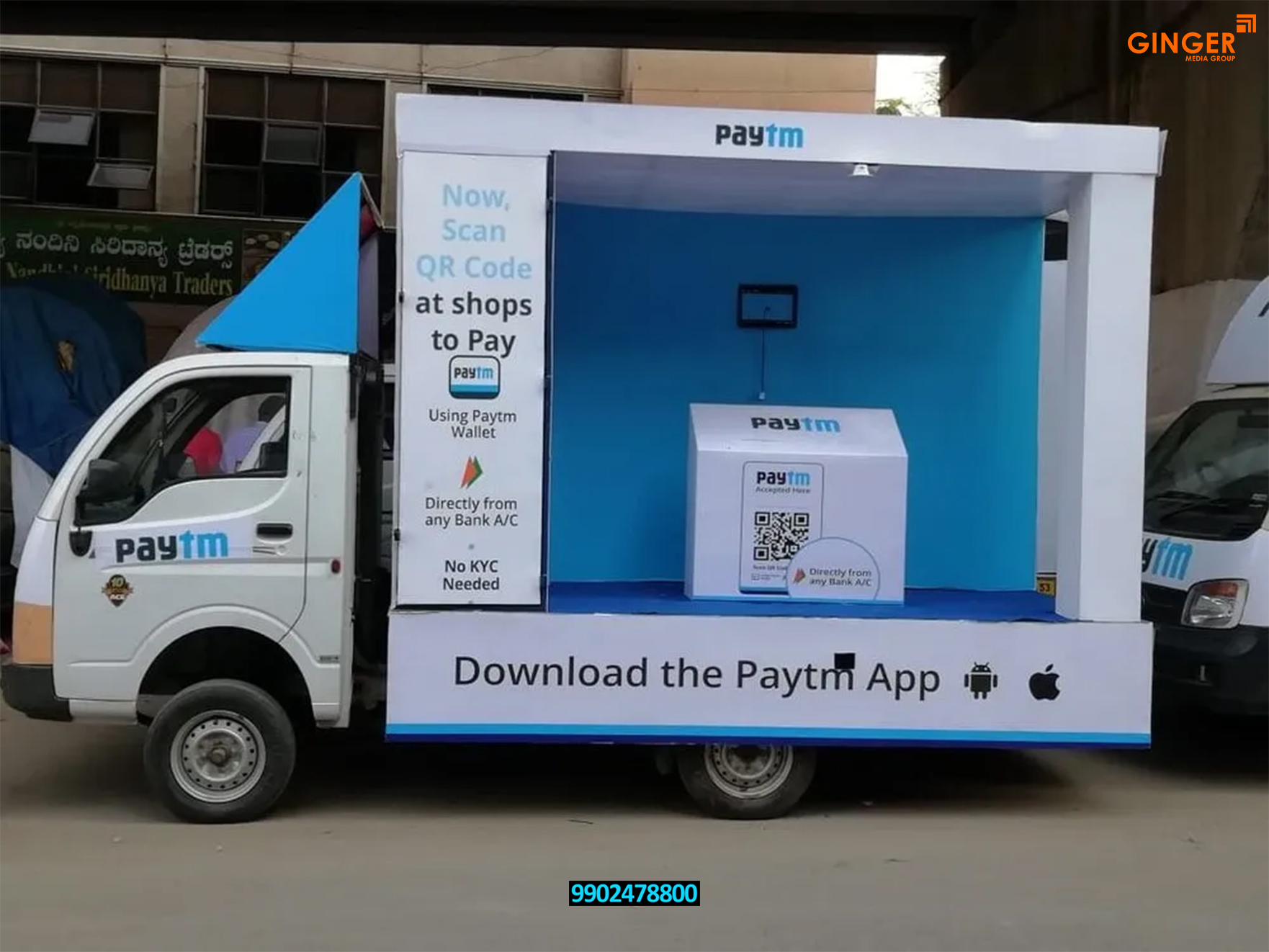 Mobile Van advertising in Bangalore for Paytm