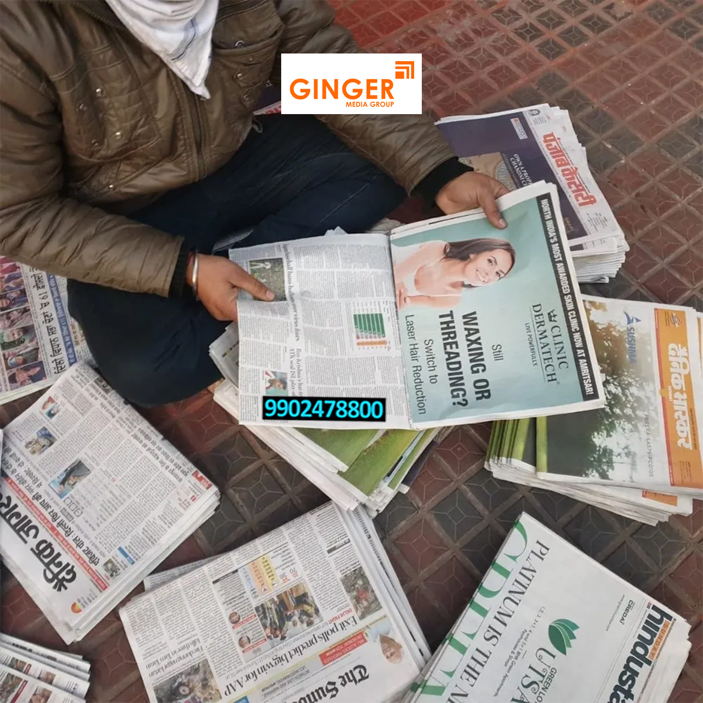 Newspaper insertion Advertising in India