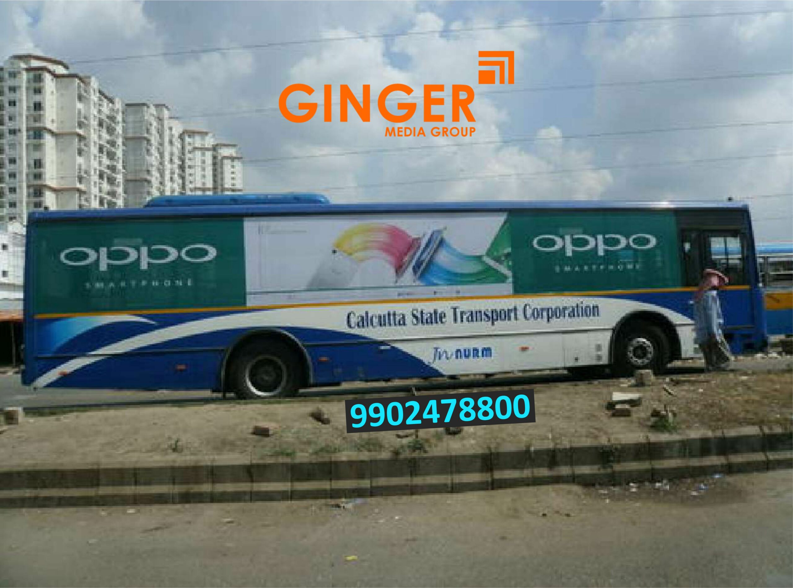 Bus Branding has done by OPPO Moblile