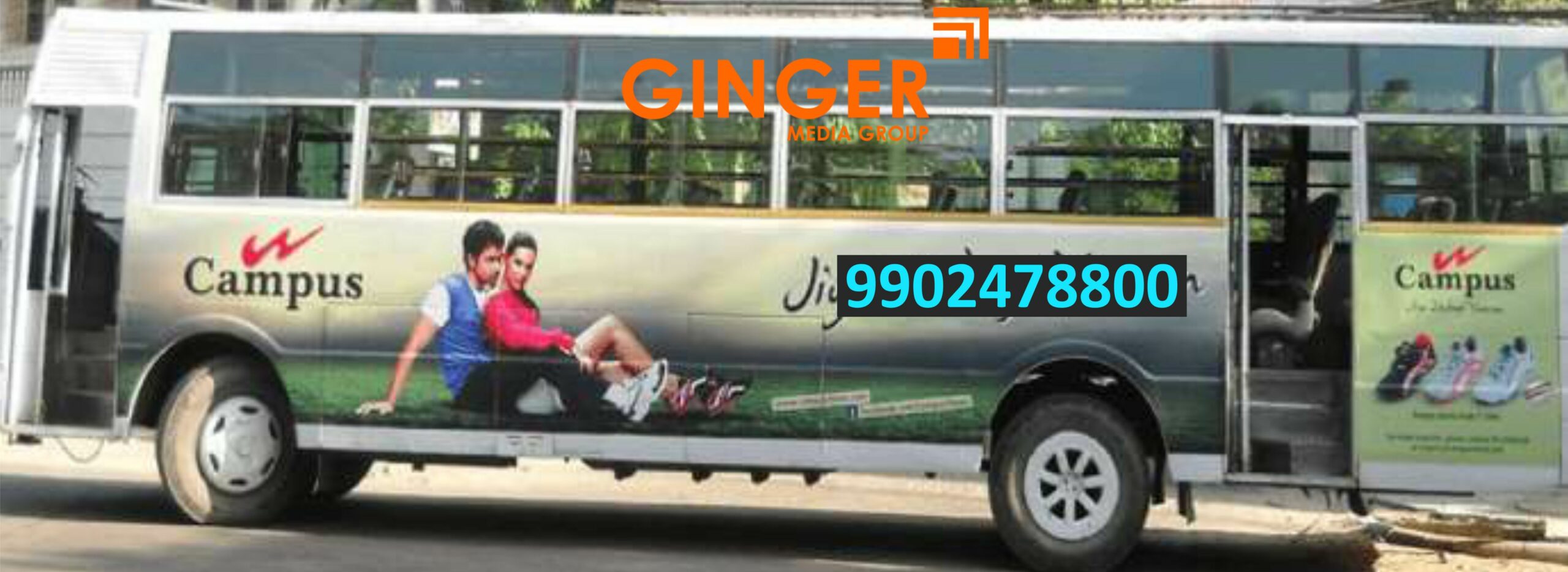 Bus Branding has done by Campus in India