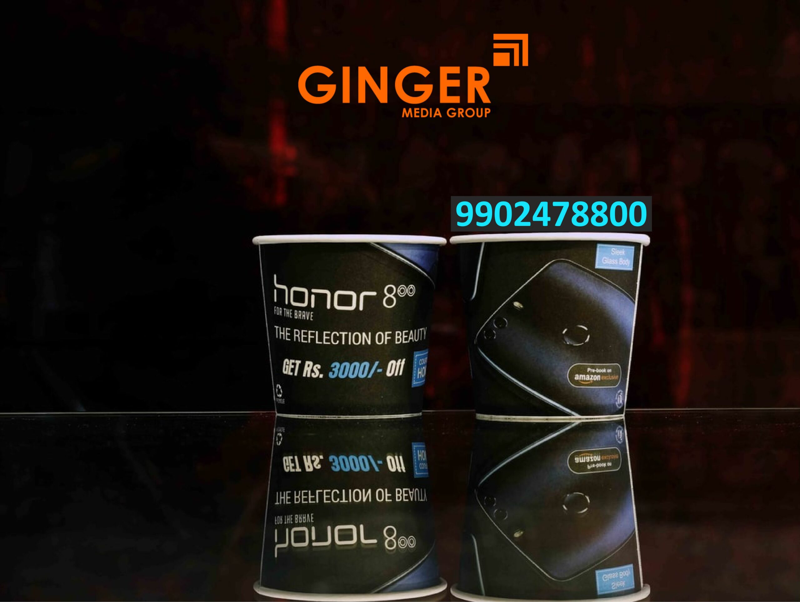 Cup Branding in India for honor Mobile Phone