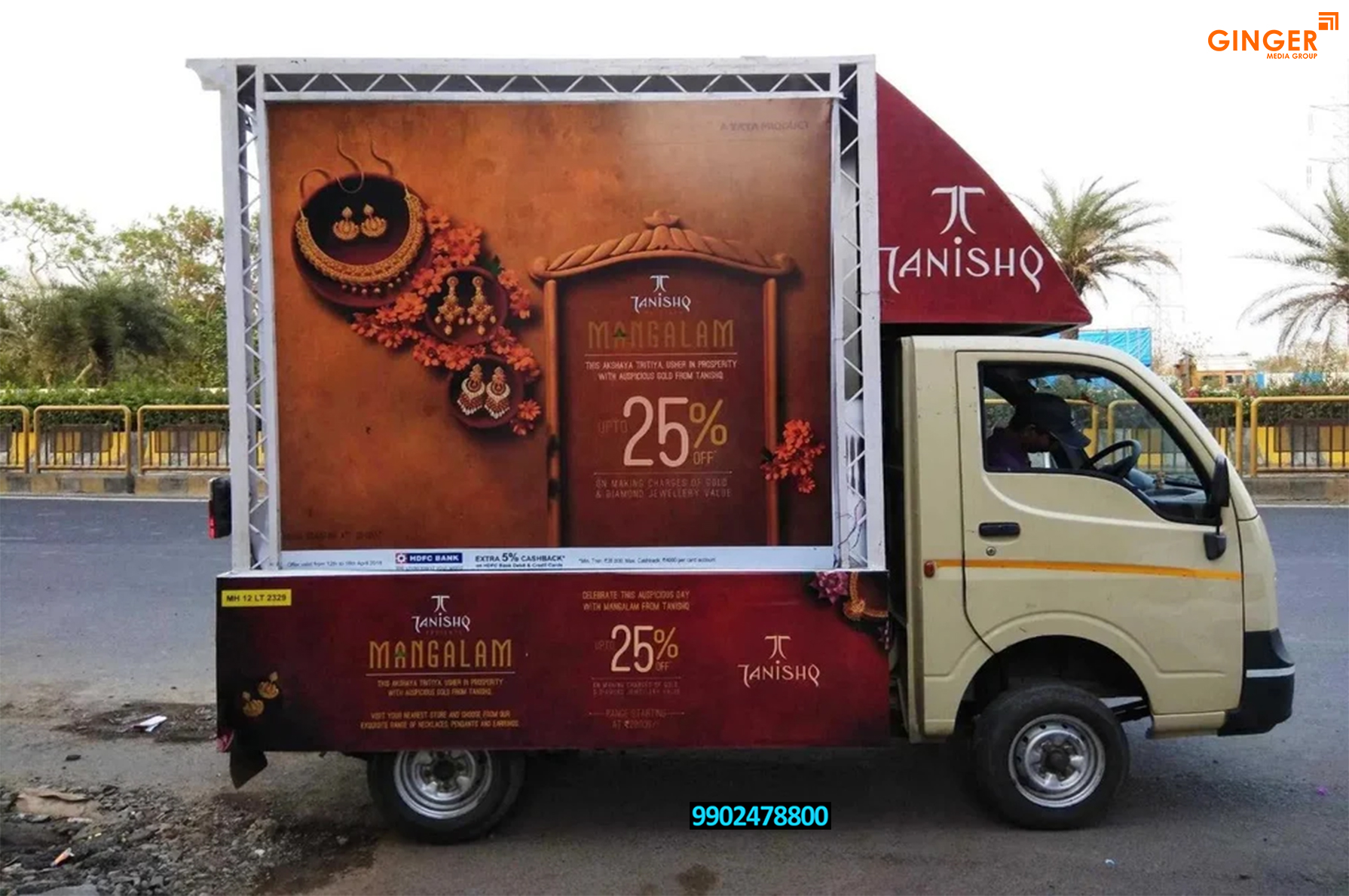 Mobile Van Advertising in Delhi for Tanishq Jewellary Brand