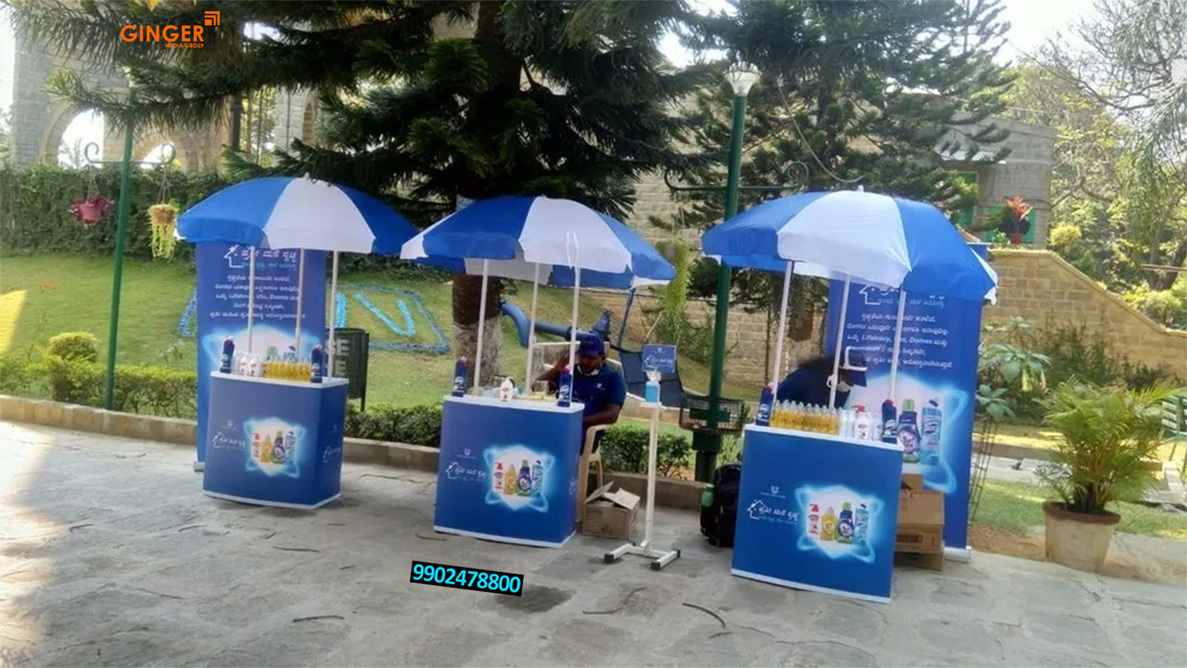 RWA Activities in Delhi with Blue color canopy