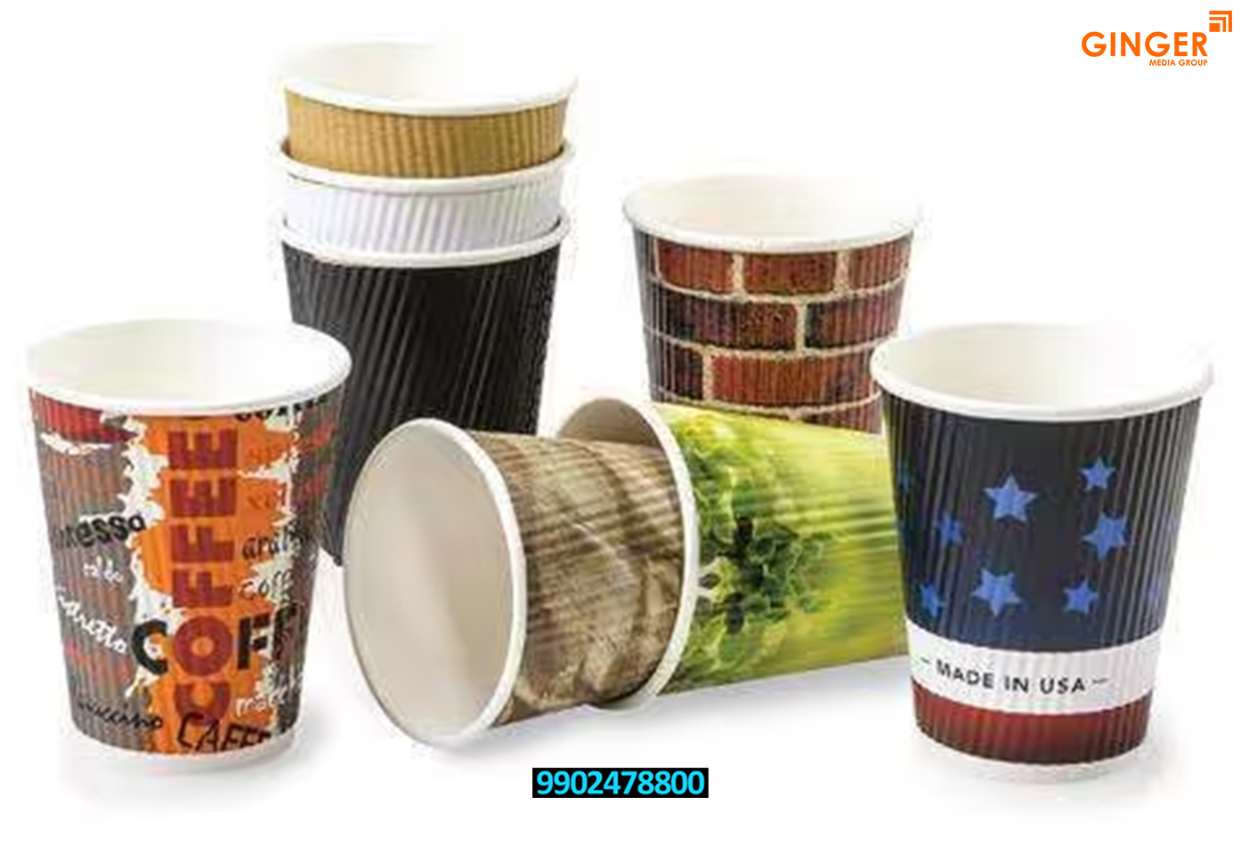 Cup Branding in Delhi, Noida, Gurugram, Faridabad, and Ghaziabadi with multi color