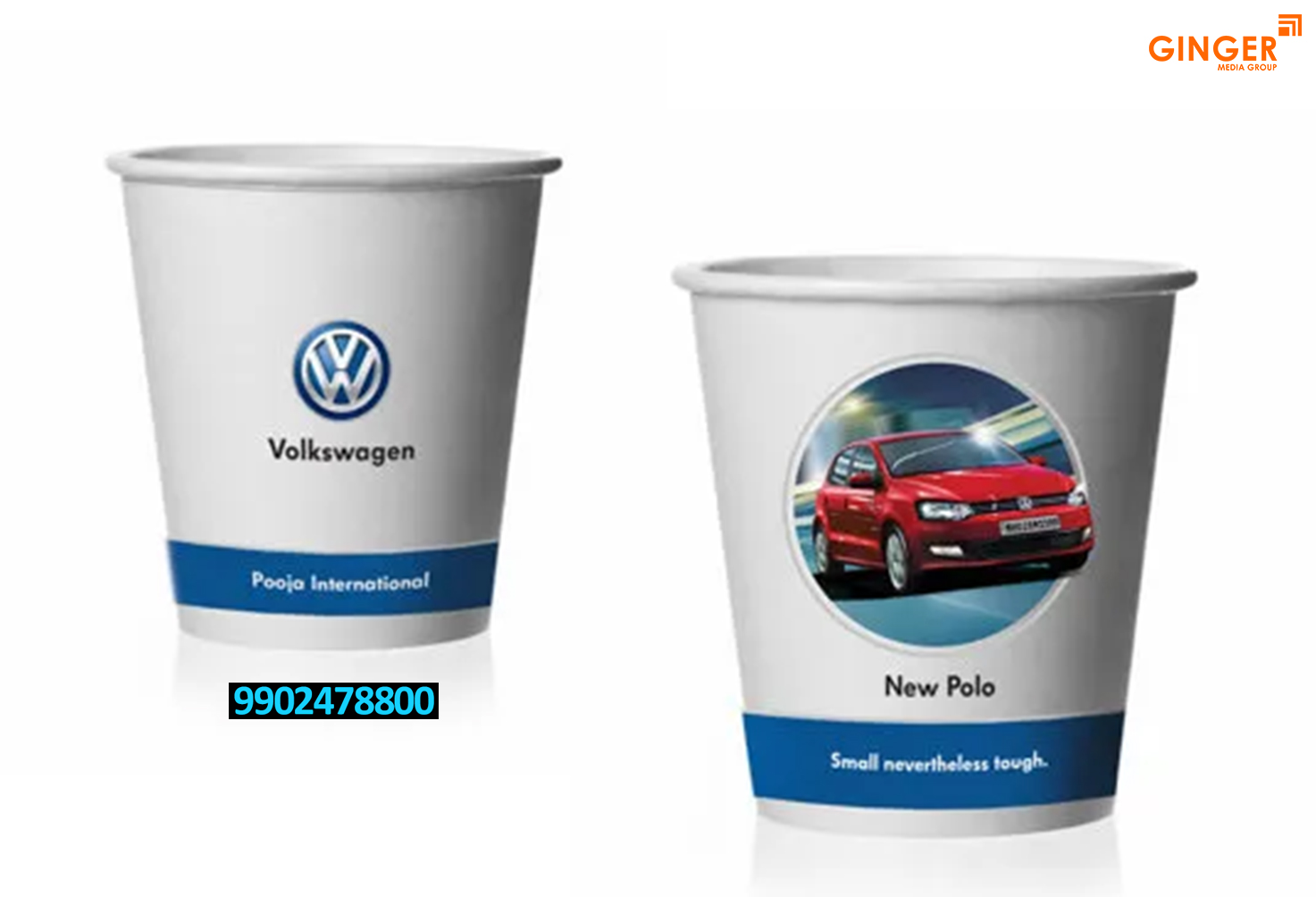 Cup Branding in Delhi, Noida, Gurugram, Faridabad, and Ghaziabad for Volkswogen Brand