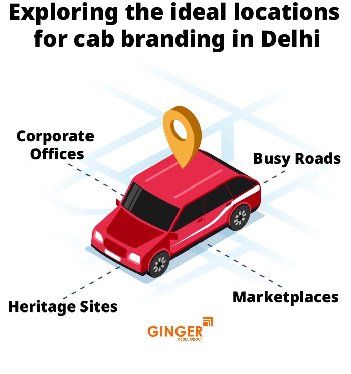 Exploring the ideal location for Cab Advertising in Delhi