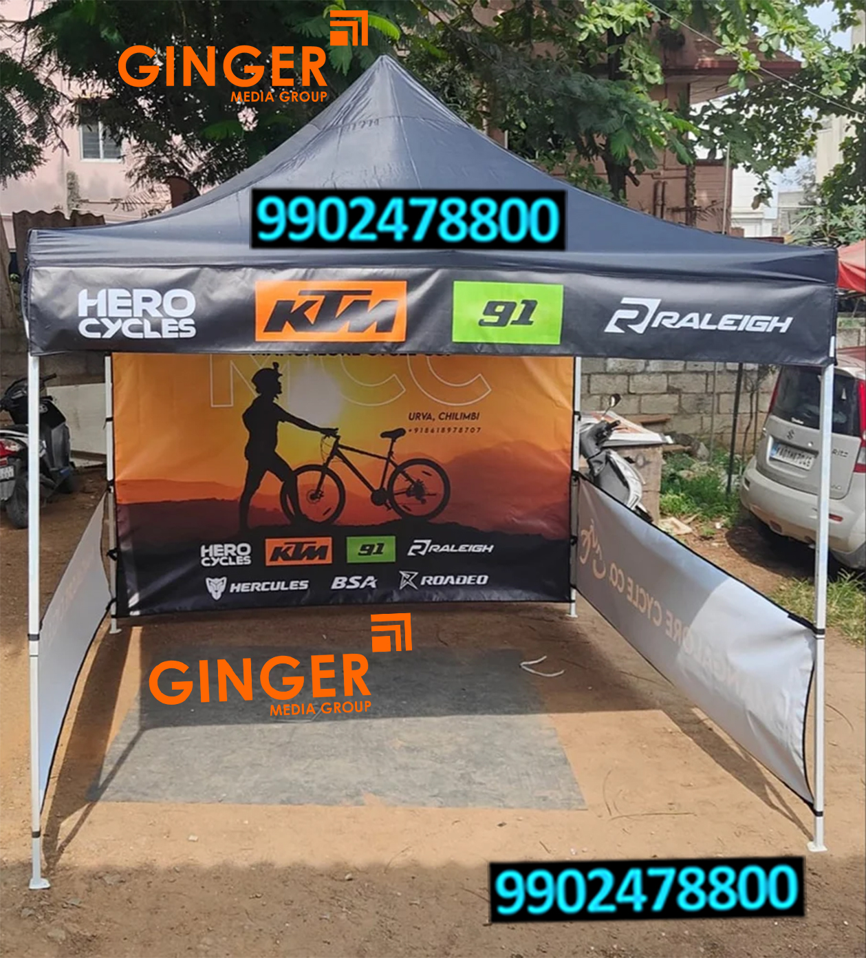 Promo Tables Advertising in India for Hero Cycle