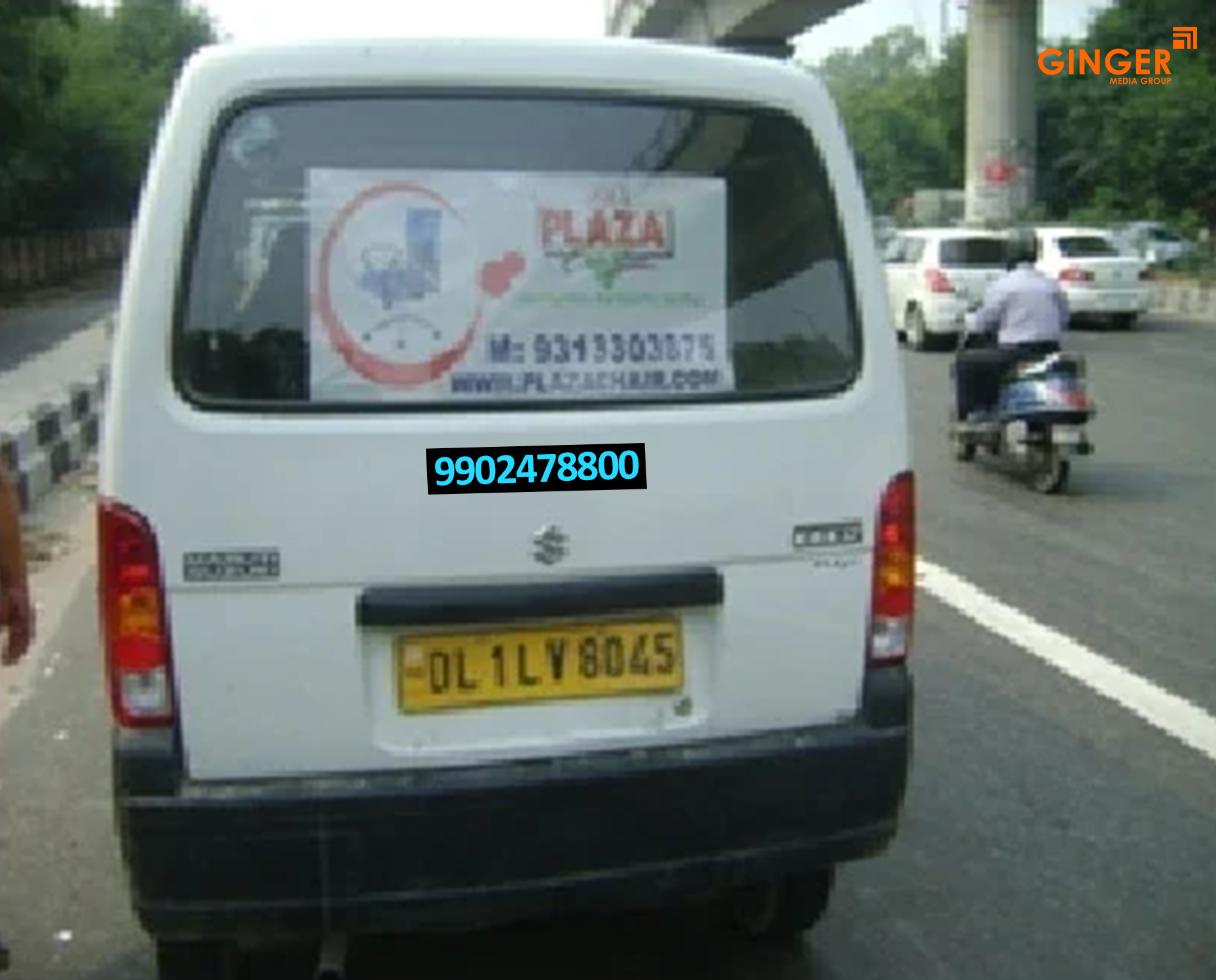 Cab Advertising in Delhi for Plaza Brand