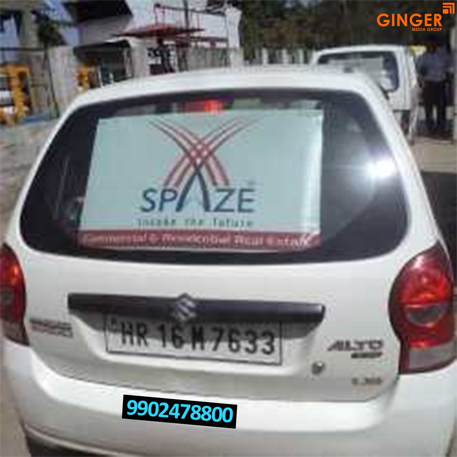 Cab Advertising in Delhi for SPAZE Brand