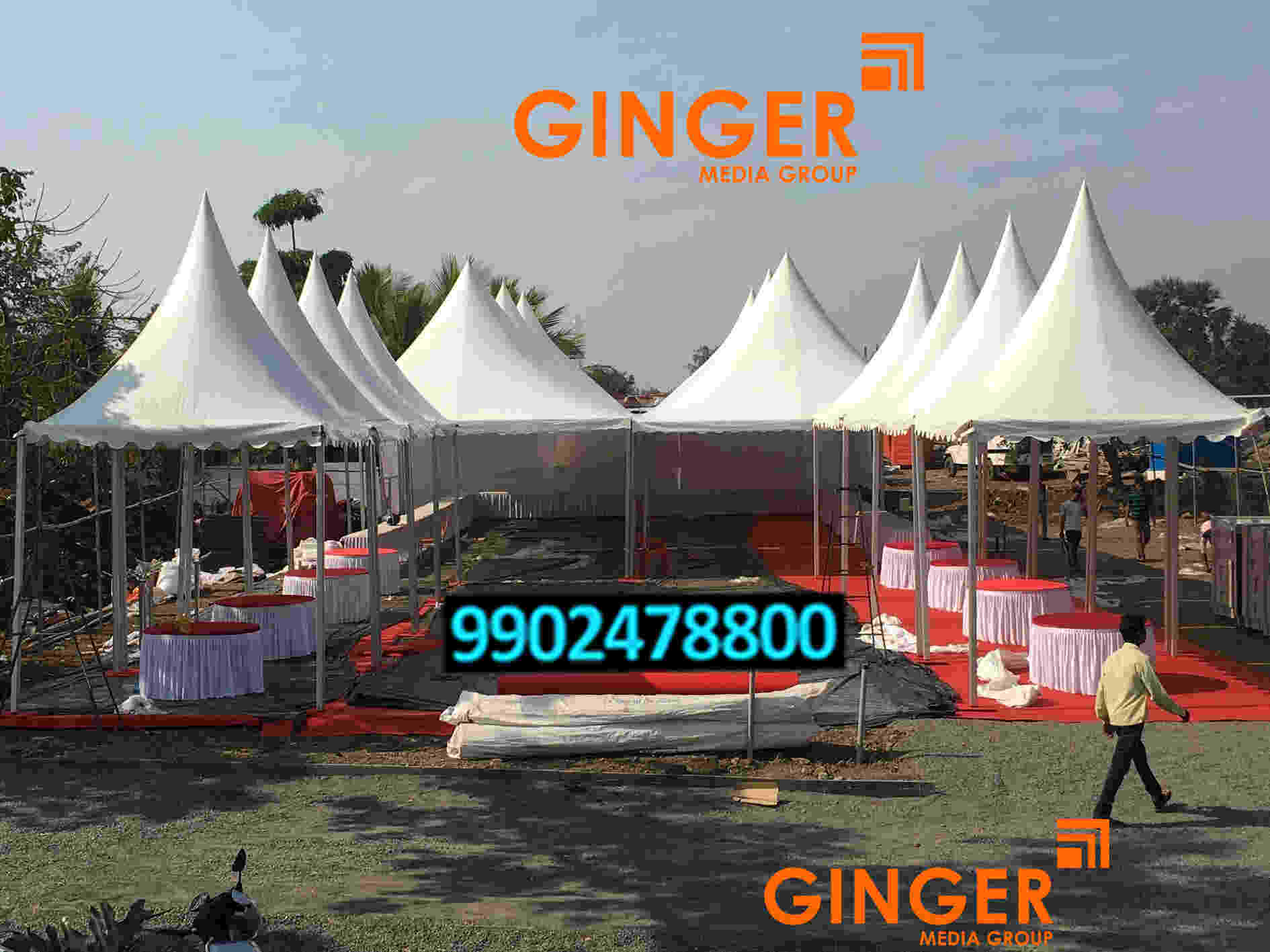 German Tents/ Pagodas Branding in India