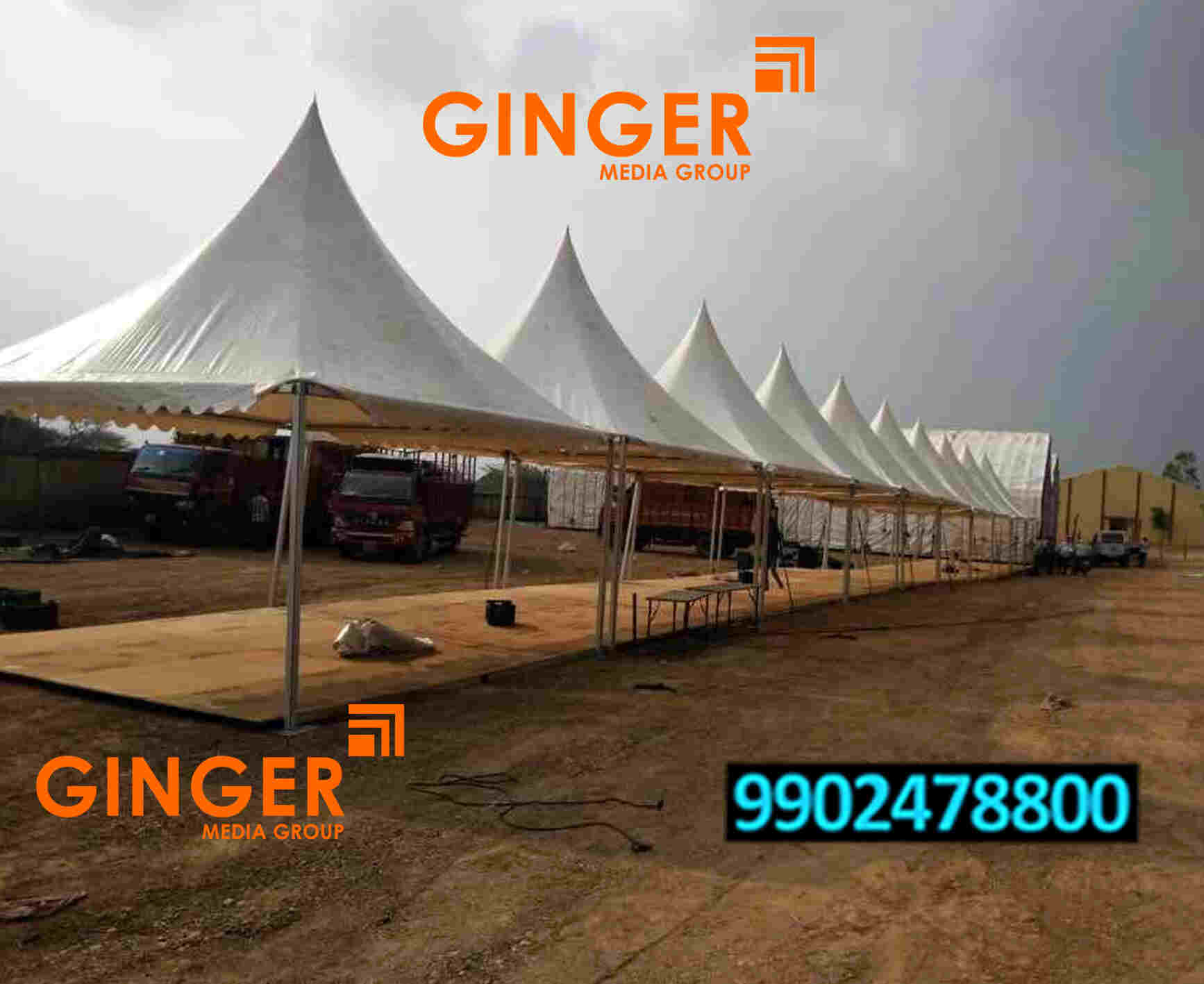German Tents/ Pagodas Branding in India