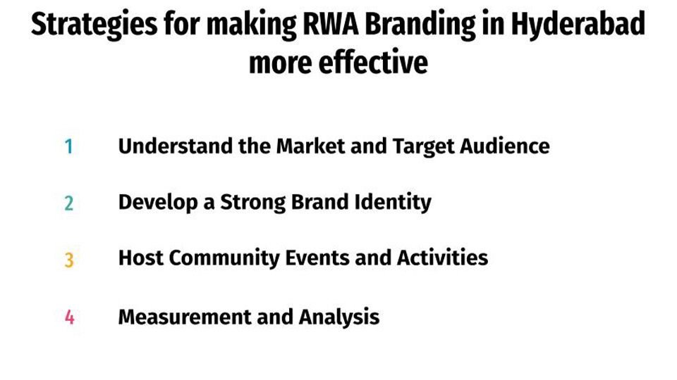 Strategies for making RWA Branding in Hyderabad more effective