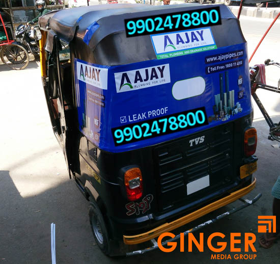 Auto Branding in Kolkata with blue color