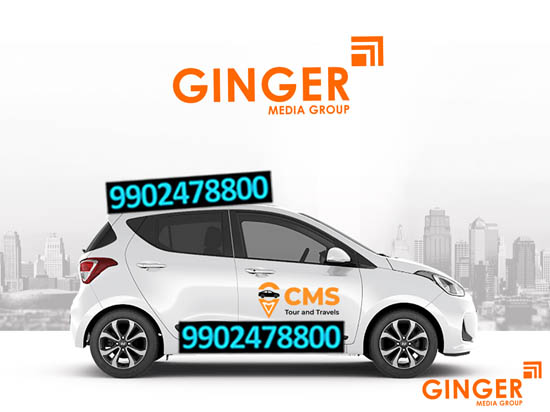 Cab Advertising in Lucknow for CMS Brand