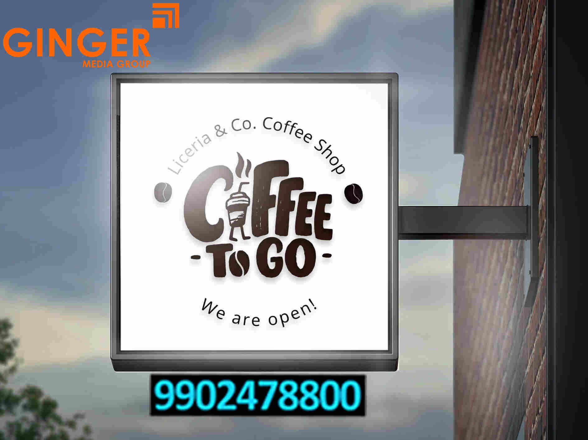 Flanges branding in India for Coffee to go