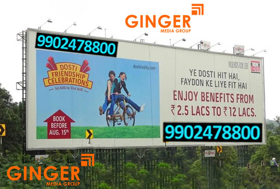 Billboard Advertising in Lucknow with blue color