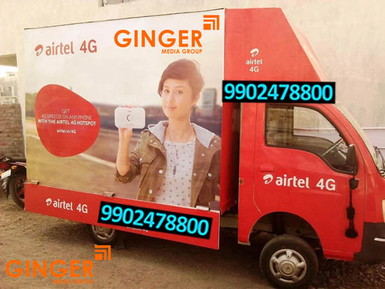 Mobile Van Advertising in Kolkata for Airtel 4G
