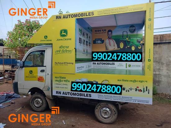 Mobile Van Advertising in Kolkata with yellow color