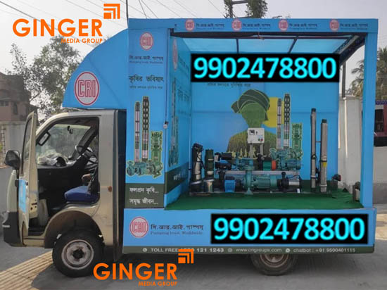 Mobile Van Advertising in Mumbai with blue color