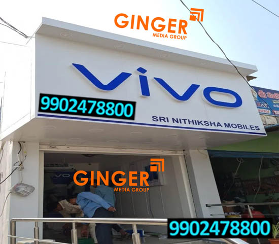 Shop Name Board in Hyderabad for VIVO Brand