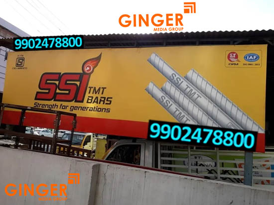 Shop Name Board in Pune for SSI TMT BARS Brand