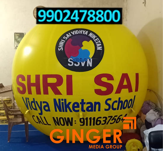 Balloon Branding in India for SHRI SAI Vidya Niketan School