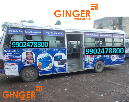 Bus Branding in Agra for Central Bank of India