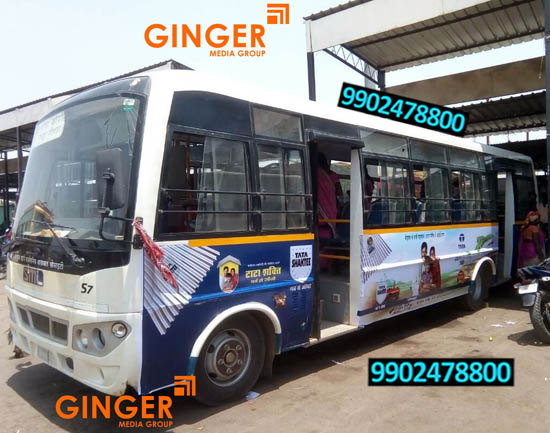 Bus Branding in Hyderabad for TATA Shakti with Blue color