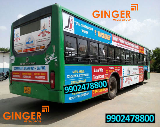 Bus Branding in Jaipur for Akash Institute