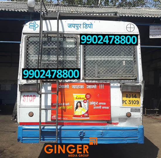 Bus Branding in Jaipur for Ankur Brand