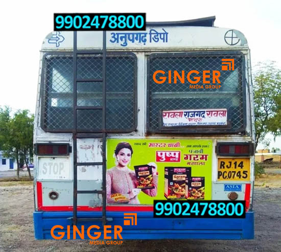 Bus Branding in Jaipur for Pushp Brand