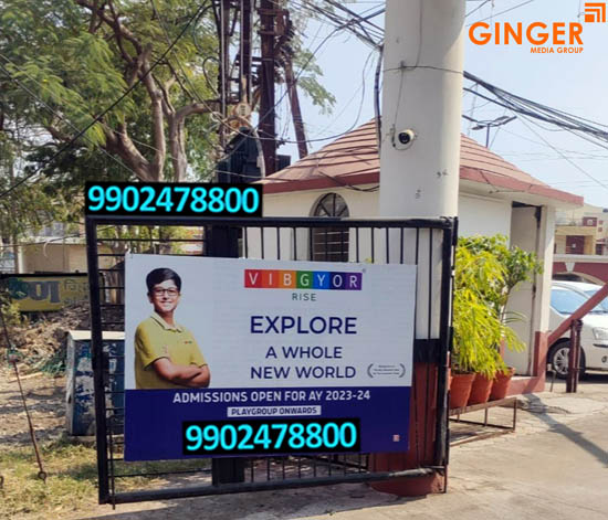 Signage Board in Delhi, Noida, Gurugram, Faridabad, and Ghaziabad for VIBGYOR School