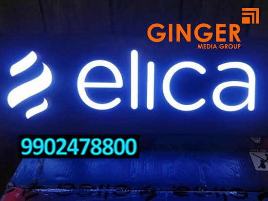 Glow Signage Board in Delhi for elica